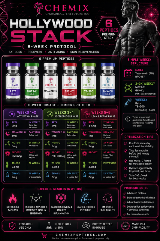 HOLLYWOOD STACK – 6 WEEK PROTOCOL